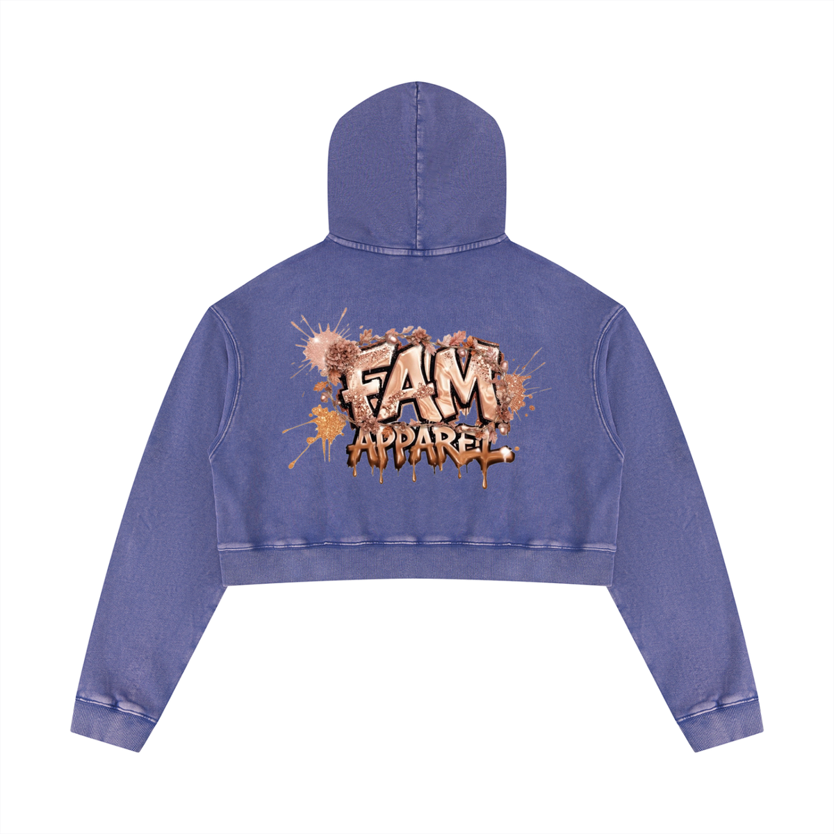Women’s Mineral Washed FALL Crop Hoodie