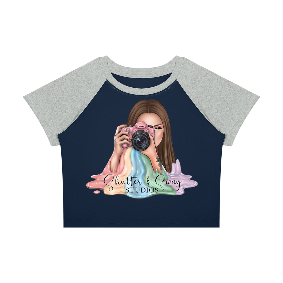 Women’s SHUTTER AND SWAY 2 Block Baby T-Shirt