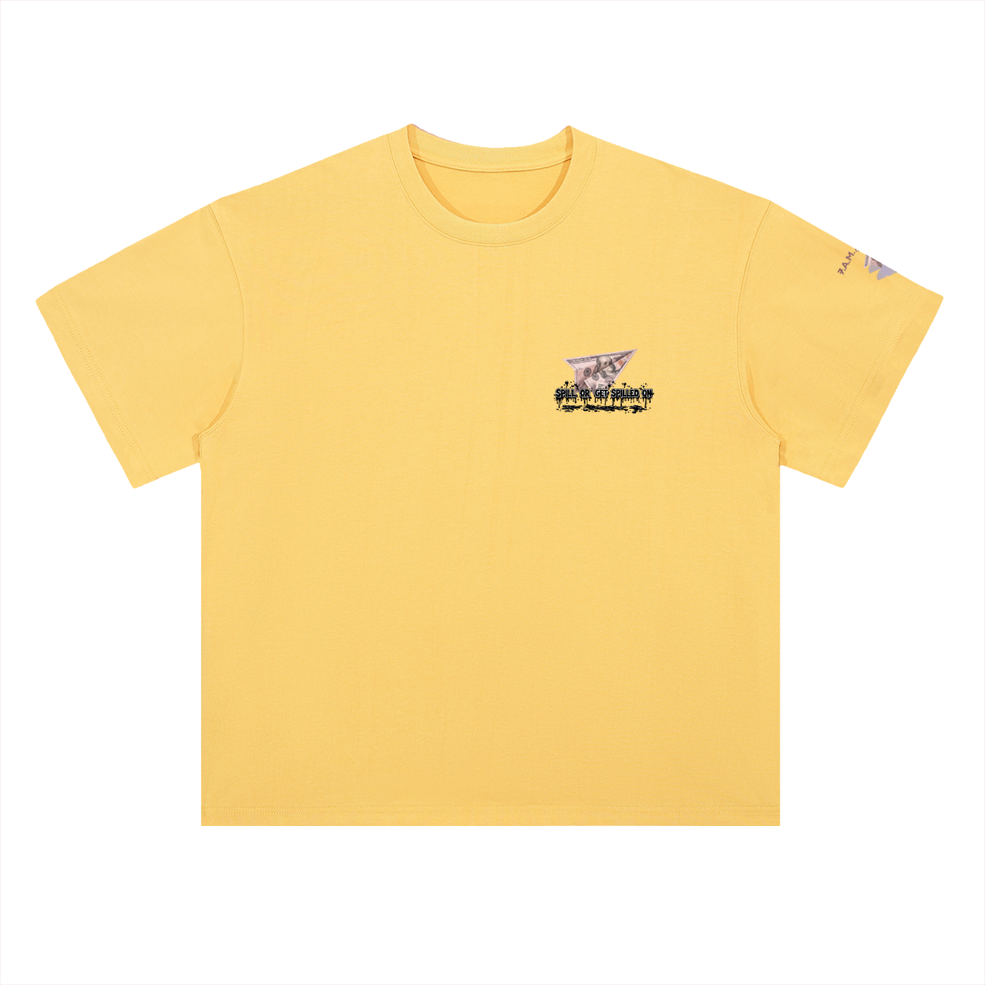 Spill Girl Heavyweight Drop Shoulder Cotton T-Shirt